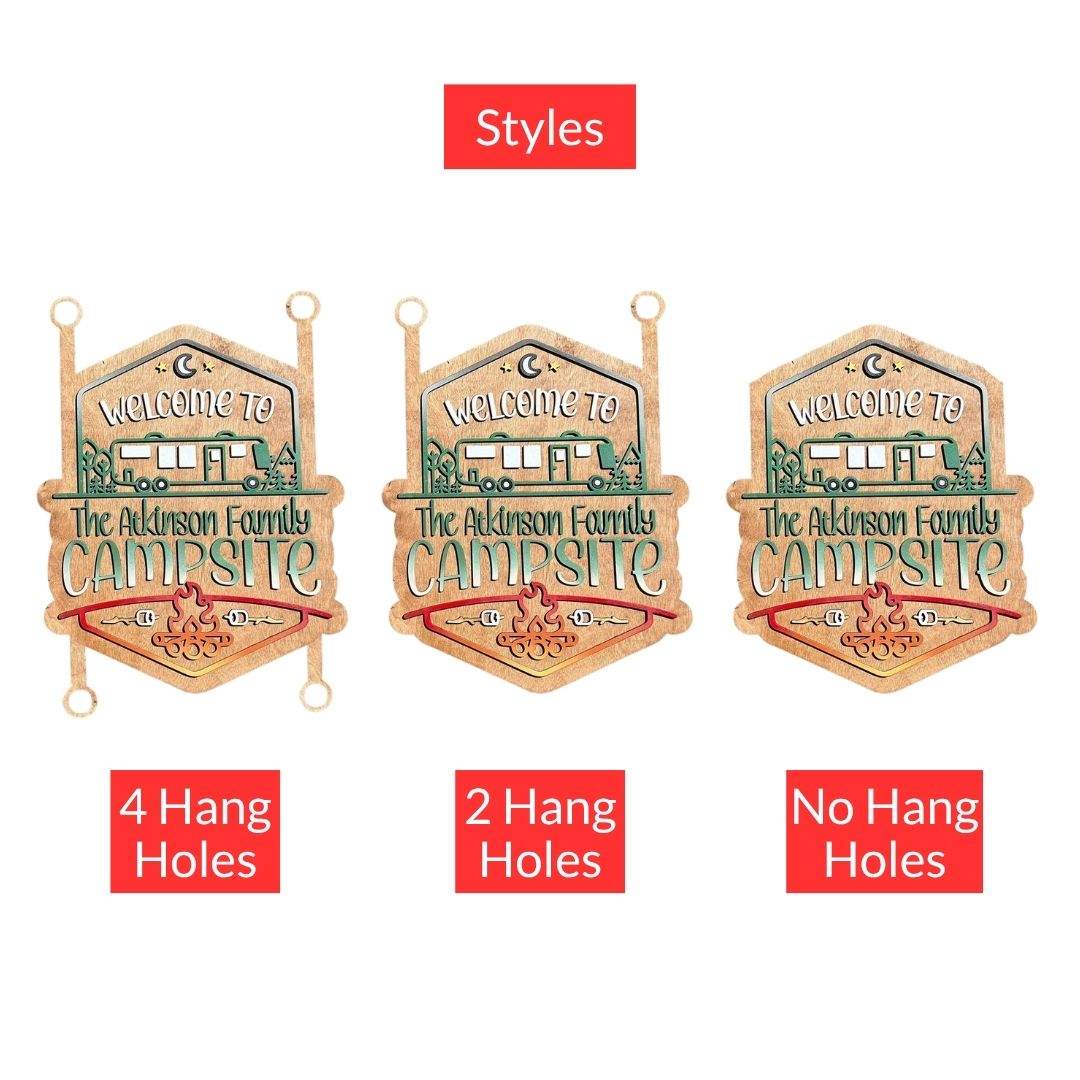 Personalized Campsite Sign