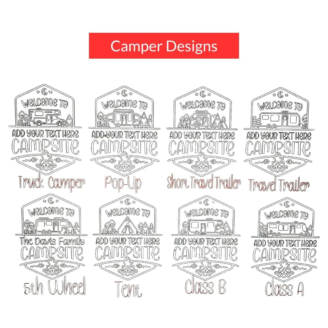 Personalized Campsite Sign