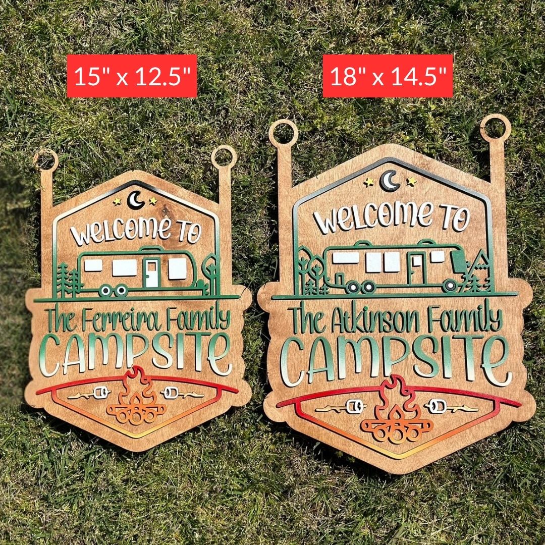 Personalized Campsite Sign