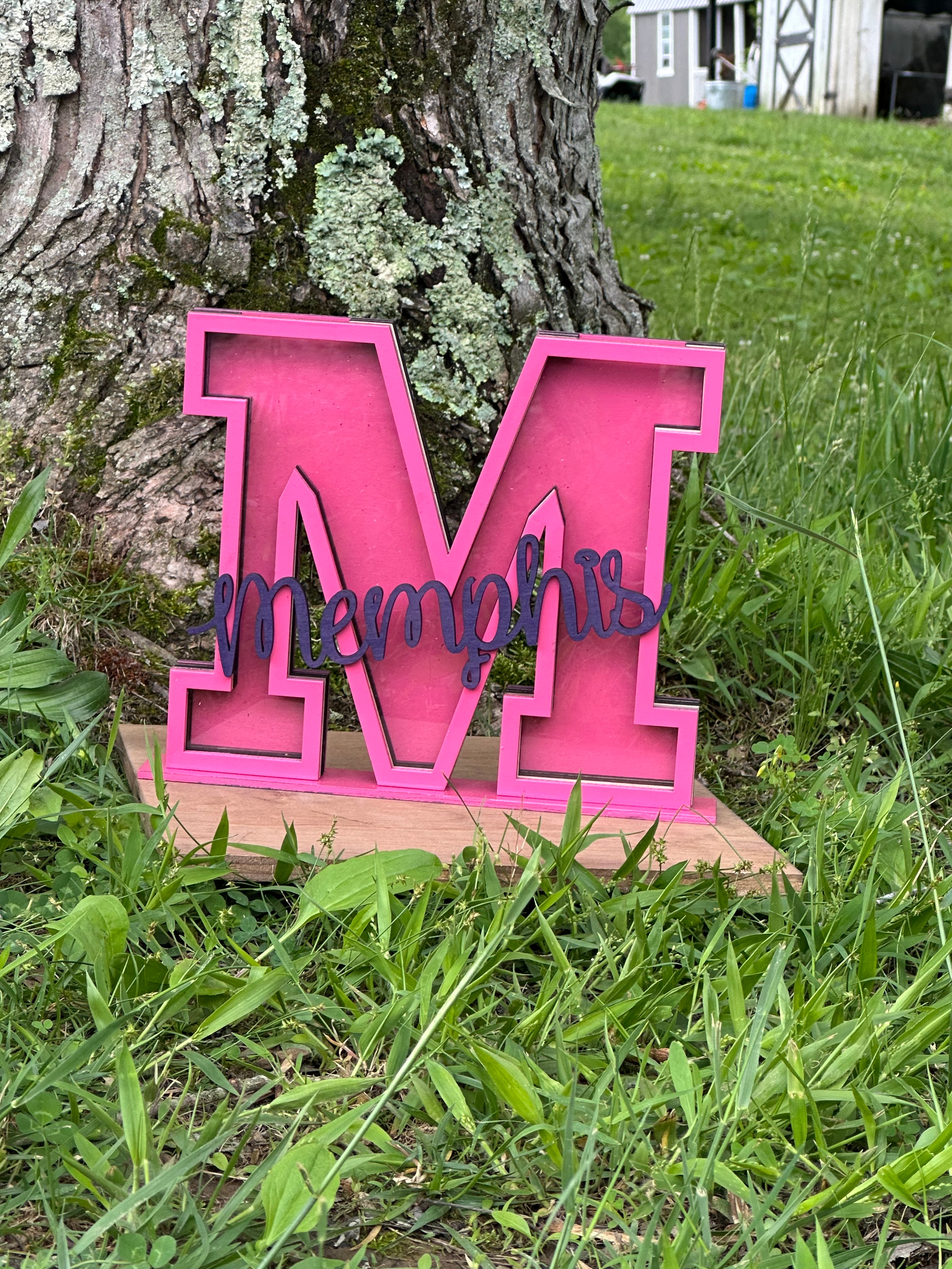 Personalized Initial Piggy Bank: Custom Wood Coin Bank