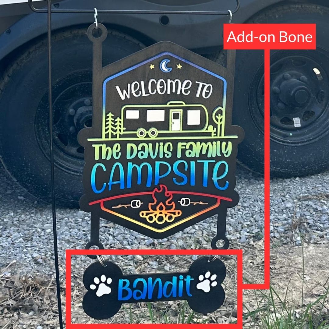 Personalized Campsite Sign