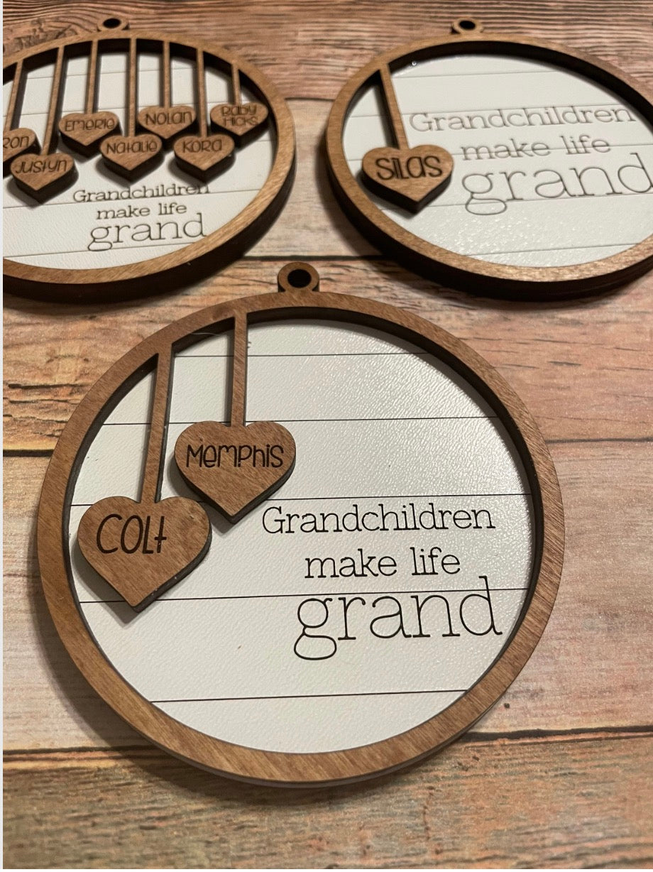 Personalized Grandparent Christmas Ornaments