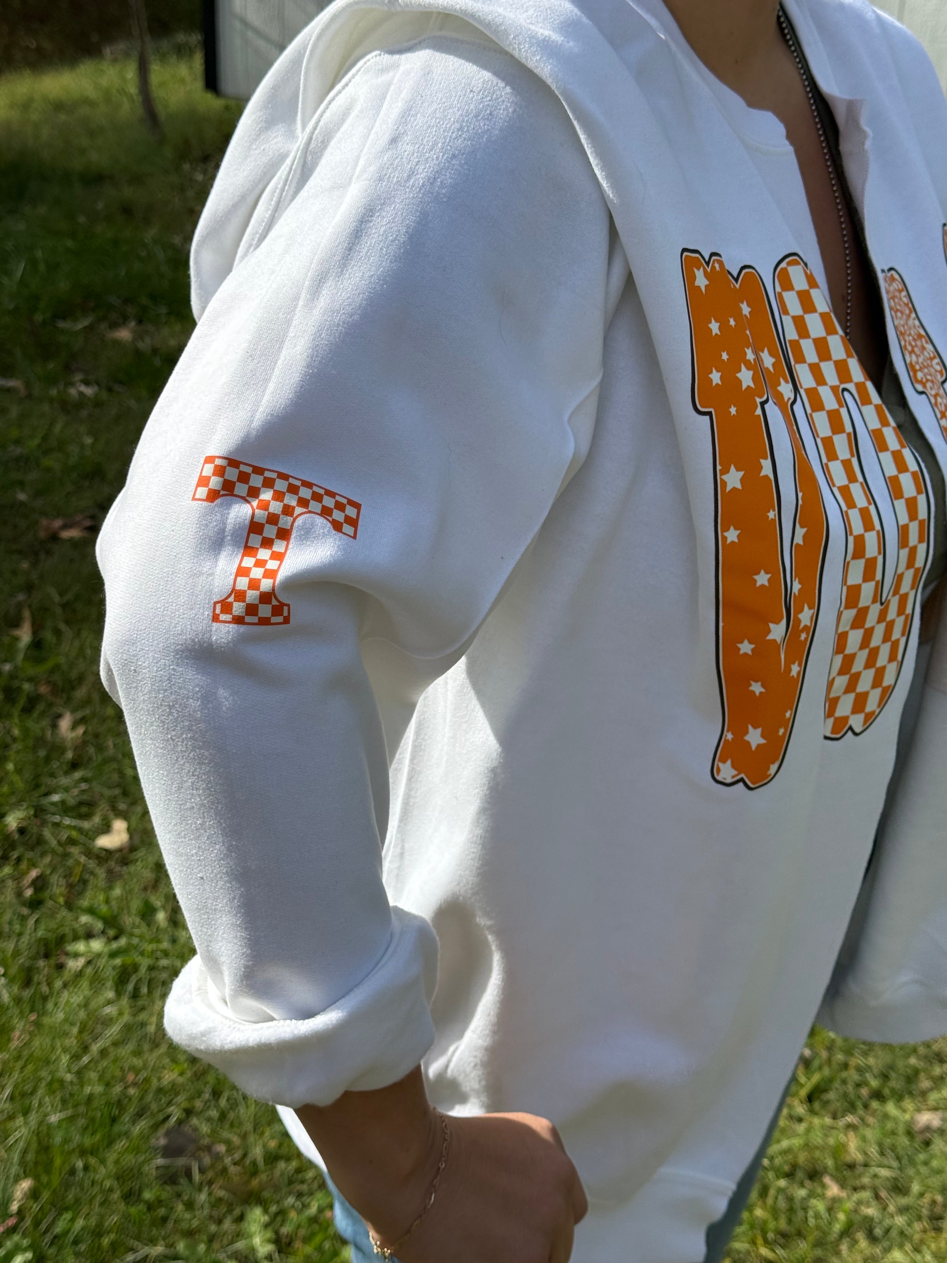 Sweatshirt Cardigan- UT team game day sweatshirt-University of Tennessee