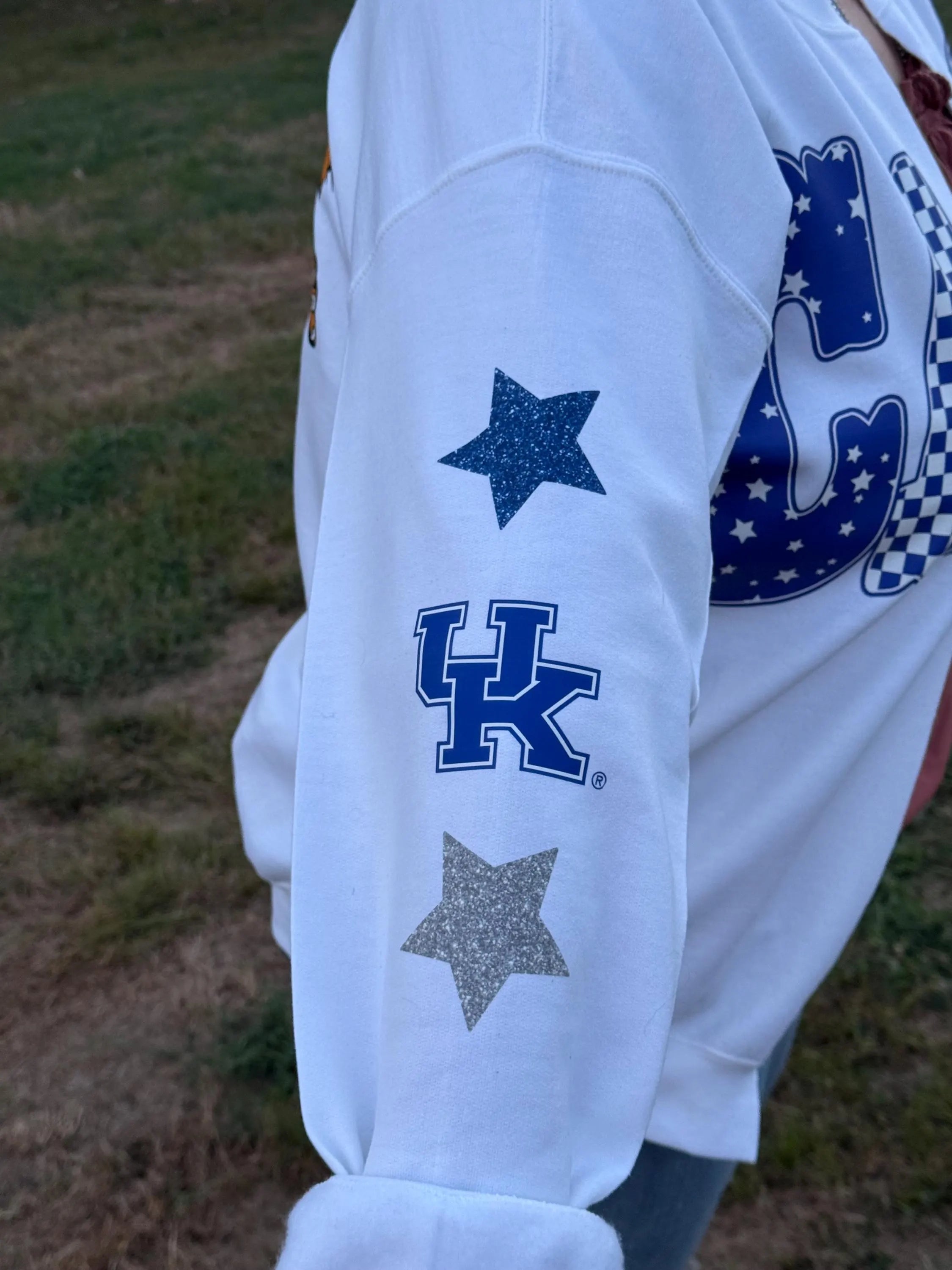 Sweatshirt Cardigan- UK team game day sweatshirt