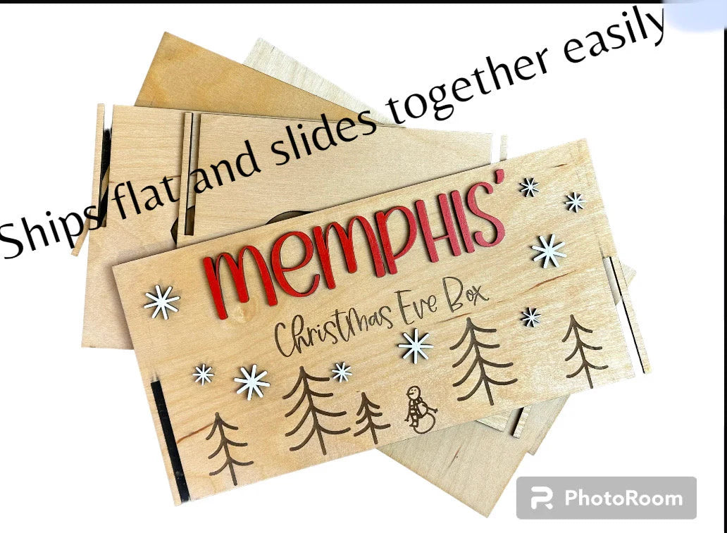 Personalized Christmas Eve Box: Family Keepsake Santa box