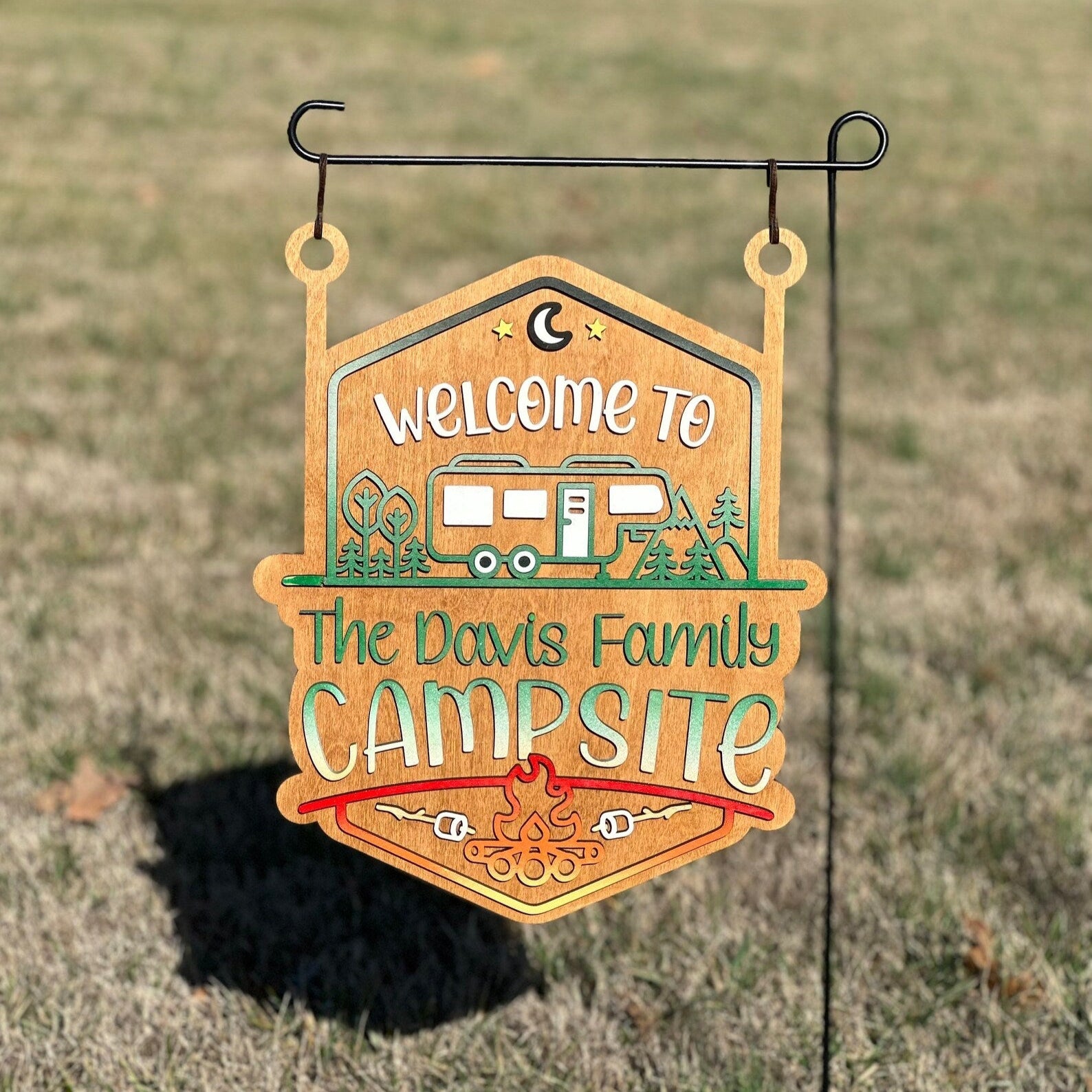 Personalized Campsite Sign