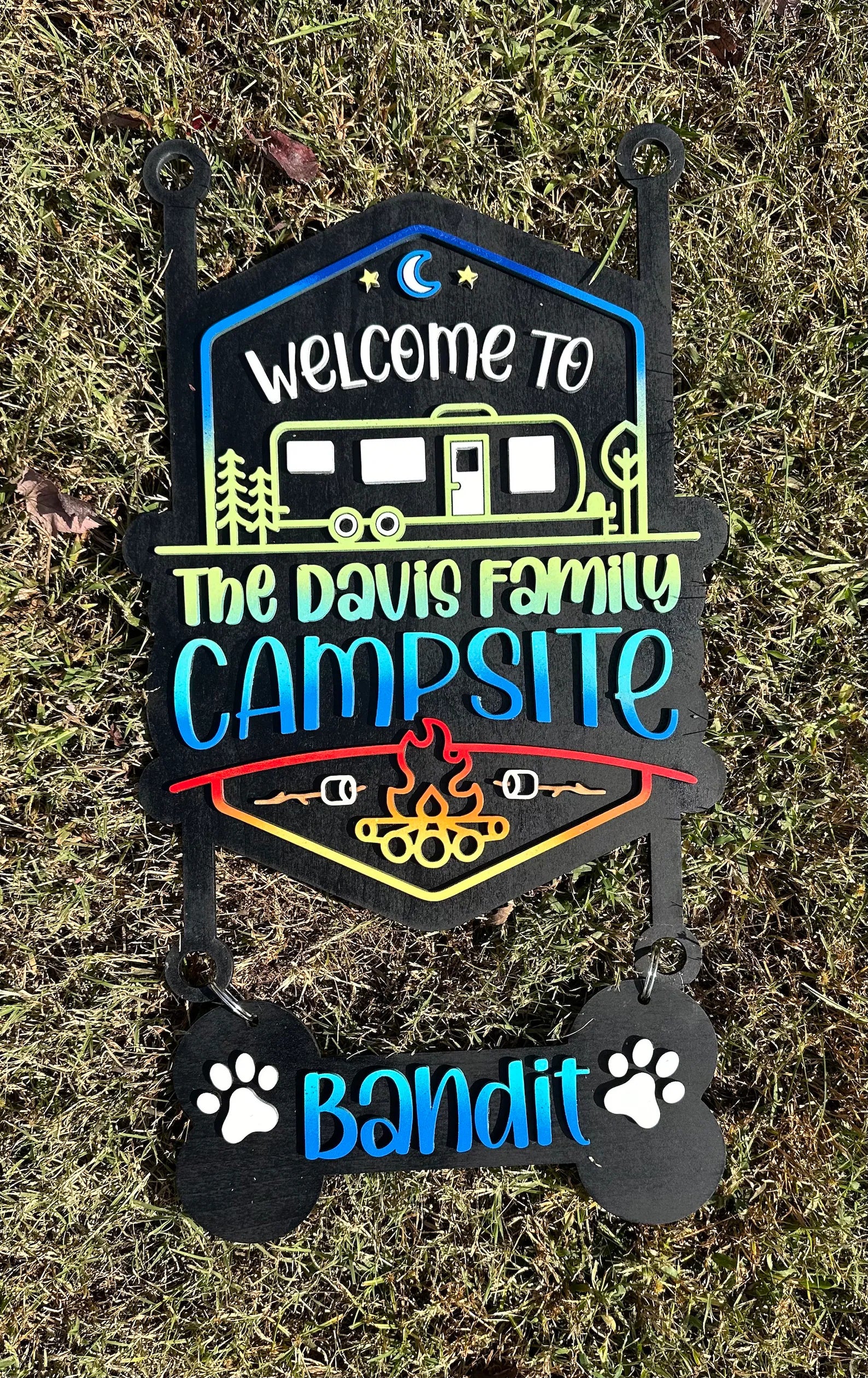 Personalized Campsite Sign